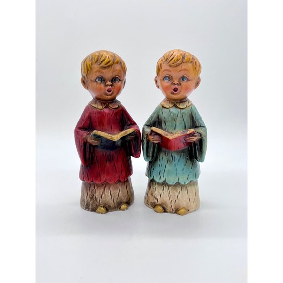 Vintage Hand Painted Choir Boys Figurines 1961 - Picture 2 of 5